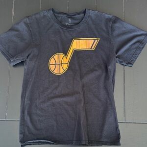 Fanatics Black Tee with Utah Jazz Logo